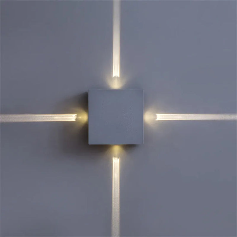 Axyaa Cross Star Wall Lamp - Modern Bedroom Living Room LED Wall Light