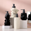 Axya Ceramic Owl Squirrel Soap Dispenser Handwashing Fluid Press Bottle