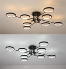 Axyaa Modern LED Chandelier with Remote Control - Ceiling Lighting for Home