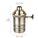Axyaa E27 Lamp Base for DIY Chandeliers, Lighting Accessories, Vintage Design