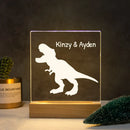 Axyaa Dinosaur Nightlight USB 3D Lamp Customized Name Kids Gift