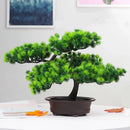 Axya Festival Pine Tree Bonsai: Lifelike Home Office Decor DIY Ornament
