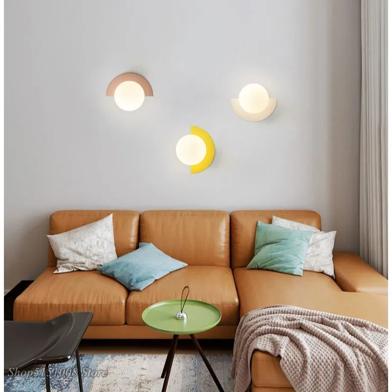 Axyaa Nordic Bedside Wall Lamp - Modern Minimalist Art Light for Luxury Living Room