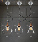 Axyaa Retro Industrial Pendant Light with Edison Bulb for Vintage Loft Style