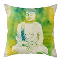 Buddha Pattern Throw Pillow Cover by Axyaa for Home, Car, Sofa Décor