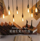 Axyaa ST64 Filament Bulb 220v 40W 60W E27 Warm White Vintage Retro Incandescent Lightbulb.