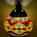 Axyaa Mediterranean Style Glass Mosaic Table Lamp