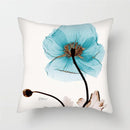 Axyaa Sunflower Lotus Lily Rose Pattern Pillow Cover for Home Chair Car Sofa