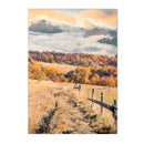 Nordic Maple Leaf Wall Art Print by Axyaa for Modern Living Room Decor