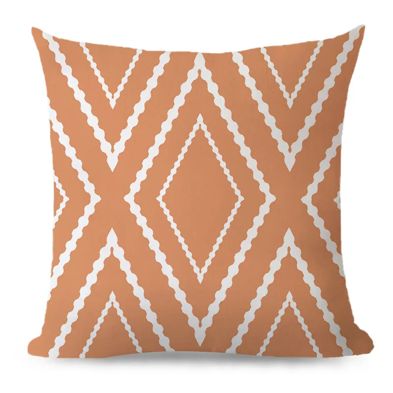 Axyaa Velvet Cushion Cover 45*45 - Boho Aztec Decorative Pillow for Home Sofa