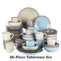 Axyaa Navia-LH Stoneware Ceramic Dinnerware Set - Dinner, Dessert Plate, Bowl, Mug