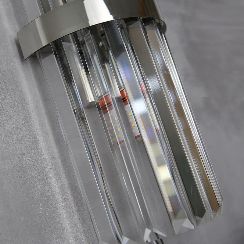 Axyaa Luxury Crystal LED Wall Sconce for Home Decor