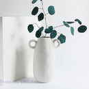 Axyaa Retro Continental Ceramic Flower Vase Rough Surface Floral Ornament