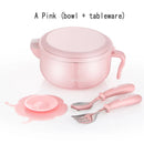 Axyaa Kids Insulation Bowl & Cup Set - Suction Cups, Baby Tableware