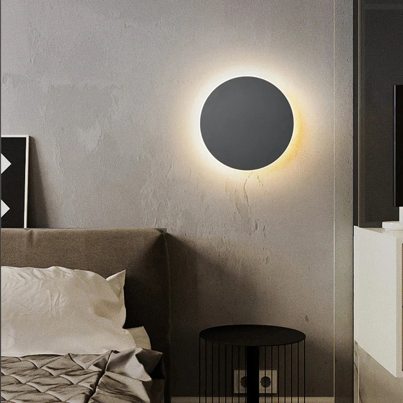 Axya Round Wall Lamp Touch Switch Modern Home Lighting for Bedroom Living Room