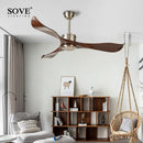 Axya 52" DC Remote Control Ceiling Fan - Plastic Blades - Modern Design