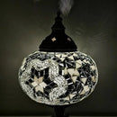 Axyaa Vintage Turkish Mosaic Swan Table Lamp Glass Handcrafted Art Deco Bed Light