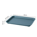 Axyaa Rectangular Nordic Plastic Tray for Tea Fruit Dessert Serving - Kitchen Dining Organizer