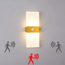 Axyaa Acrylic LED Wall Lamp - Modern Brushed Aluminum Sconce Light