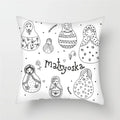 Axyaa Cartoon Doll Pattern Polyester Cushion Cover for Home Decor