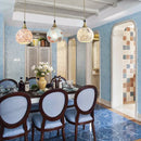 Axyaa Tiffany Turkey Pendant Lamp: Colorful Mosaic Chandelier for Kitchen, Restaurant, Bar