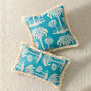Axyaa Summer Beach Cushion Cover with Tassels for Home Decor