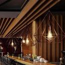 Axyaa Industrial Loft Cage Pendant Light Fixture for Home Kitchen Living Room