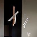 Axyaa Rose Gold Tubes Pendant Light | Modern Designer Lamp