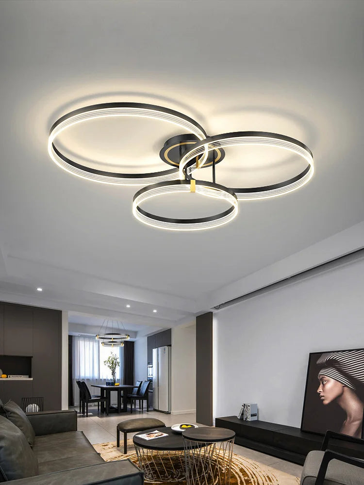 Axyaa Nordic Light Luxury Ceiling Lamp: Modern, Simple, Elegant for Living Room, Dining, Bedroom