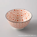 Axyaa Wind Ceramic Salad Bowl Set - Stylish Threaded Rice Bowls for Home