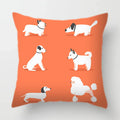 Axyaa Dog Print Cushion Cover 45X45CM Home Sofa Decor Pillow Case
