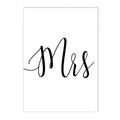 Axyaa Heart Calligraphy Poster Black White Minimalist Wall Art Print