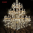 Axyaa Luxury Crystal Villa Chandelier - Modern Big Lustres