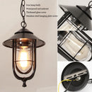 Axyaa Outdoor Vintage Chandelier Pendant Lamp Glass Villa Courtyard Balcony Light