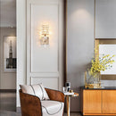 Retro Crystal Wall Sconce Light for Living Room by Axyaa
