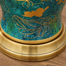 Axyaa American Retro Green Ceramic Table Lamp - Queen Luxury Villa Bedside Lamp
