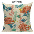 Axyaa Ocean Life Pillow Covers for Home Decor