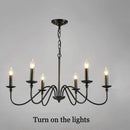 Axyaa Farmhouse Industrial Chandelier for Dining Living Kitchen Bedroom Balcony