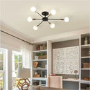 Axyaa Metal Art Industrial Living Room Ceiling Chandelier