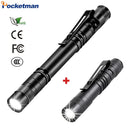 Axya Mini Pen Holder Flashlight Pocket Torch Work Light Waterproof LED Clip Pen Light