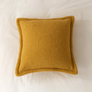 Axyaa Fleece Cushion Cover Set in Warm Neutral Tones