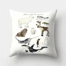 Axyaa Decorative Pillow Case 45x45CM Square Polyester Cover for Room Décor