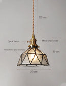 Axyaa Glass Pendant Light Fixture for Bar Kitchen Living Room, Nordic Design