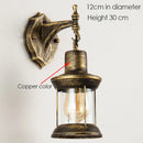 Axyaa Industrial Glass Wall Lamp for Bar Cafe Bedroom Aisle Corridor Stairway