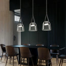 Axyaa Modern LED Glass Pendant Lights - Artistic Leather Designer Lamps for Living Room & Bedroom Decor