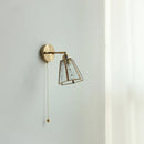 Axyaa Copper LED Glass Wall Sconce Nordic Modern Light