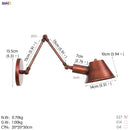 Axyaa Vintage Industrial Wall Lamp 2 Heads Loft Style Rustic Wall Light