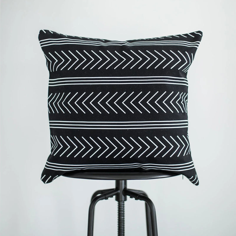 Axyaa White Geometric Cushion Covers 45x45 for Sofa Couch Living Room