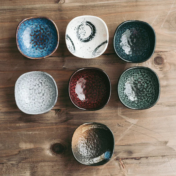 Axya Japanese Style Ceramic Sauce Dish Saucer Small Bowl Tableware Restaurant Jar