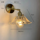Axyaa Clear Glass LED Wall Sconce Copper Wandlamp Lighting